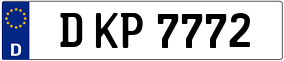 Trailer License Plate
